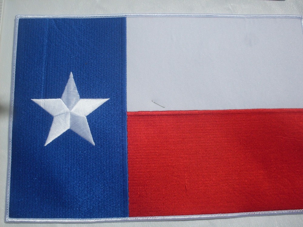 Texas Flag large patch and small patch embroidered Patches