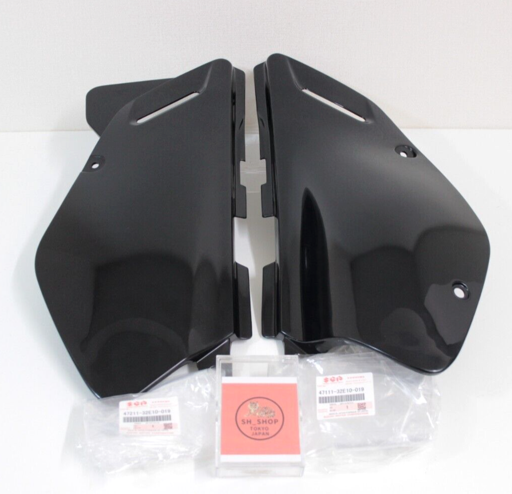 SUZUKI 1996 - 2020 DR650SE BLACK SIDE FRAME COVERS OEM LEFT & RIGHT in stock