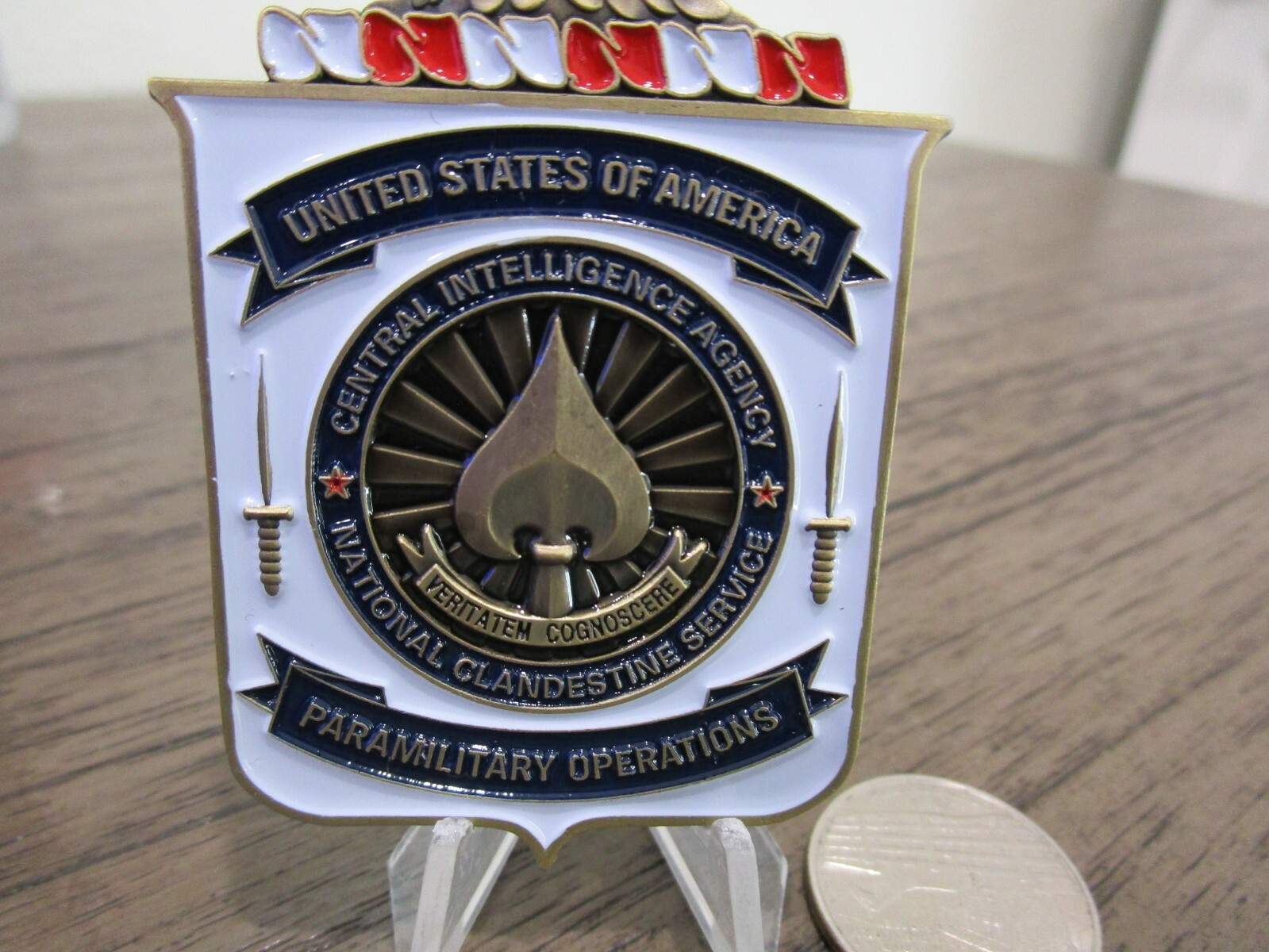 Central Intelligence Agency HUMINT Clandestine Paramilitary CIA Challenge Coin