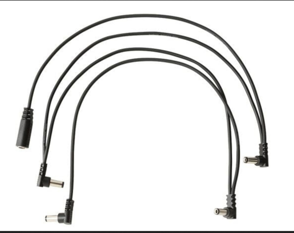 RockBoard Flat Daisy Chain Cable 4 Outputs, Angled