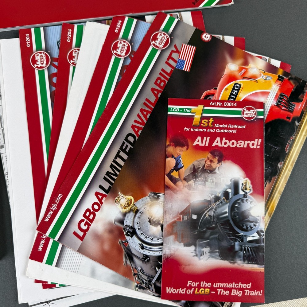 LGB Lehmann Model Trains Assorted Catalogs / Leaflets 1981, 2000, 2004, 2005