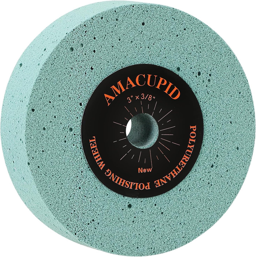 Elastic Polyurethane Buffing Wheels 3 Inch 2000 Grit Mirror Polished