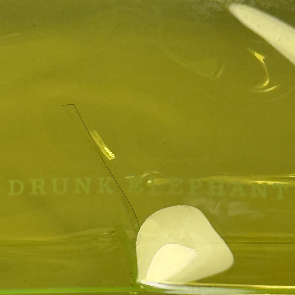 Drunk Elephant Makeup Bag Dop Kit Translucent Neon Yellow
