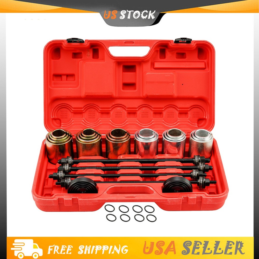 26PCS Universal Press & Pull Sleeve Kit Bushing Bearing Removal Install Tool Set