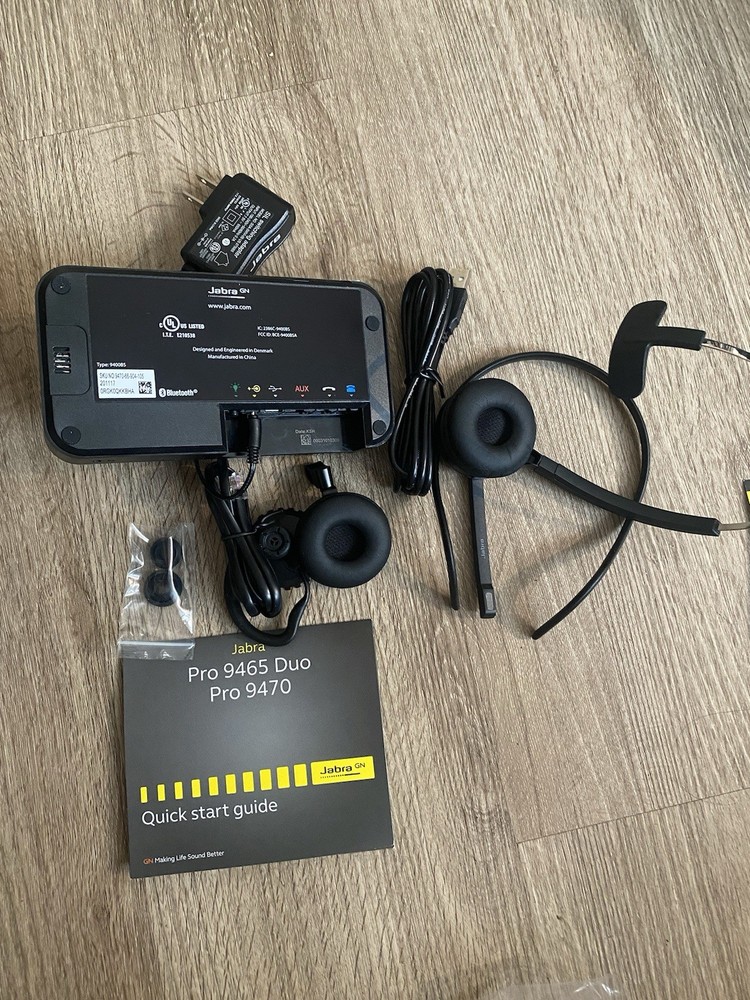 Jabra PRO 9470 Mono Flex Wireless Headset w/ Docking Base - Open Box
