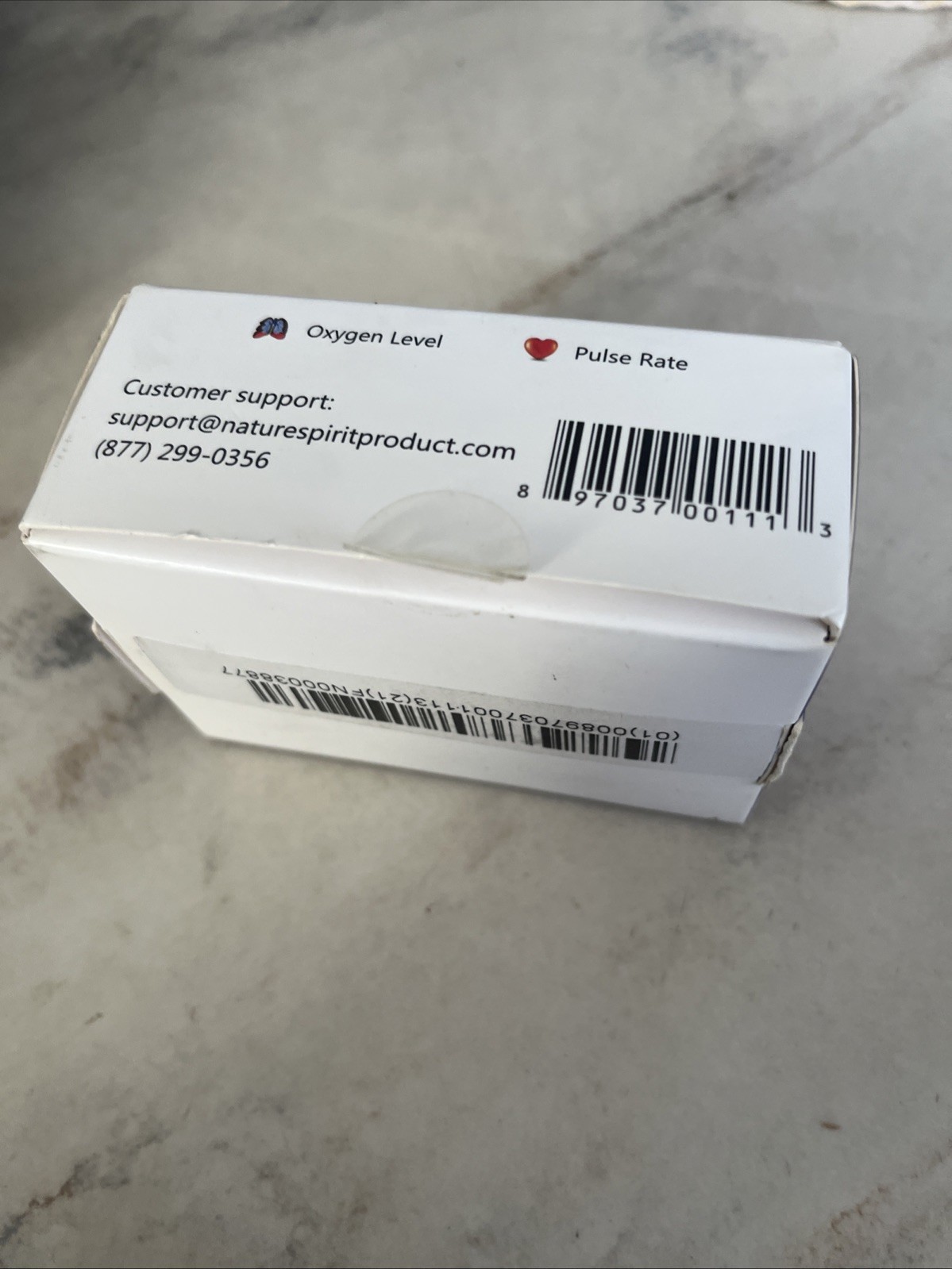 Nature Spirit Oximeter Orange Sp02 And Heart Pulse - Open Box -