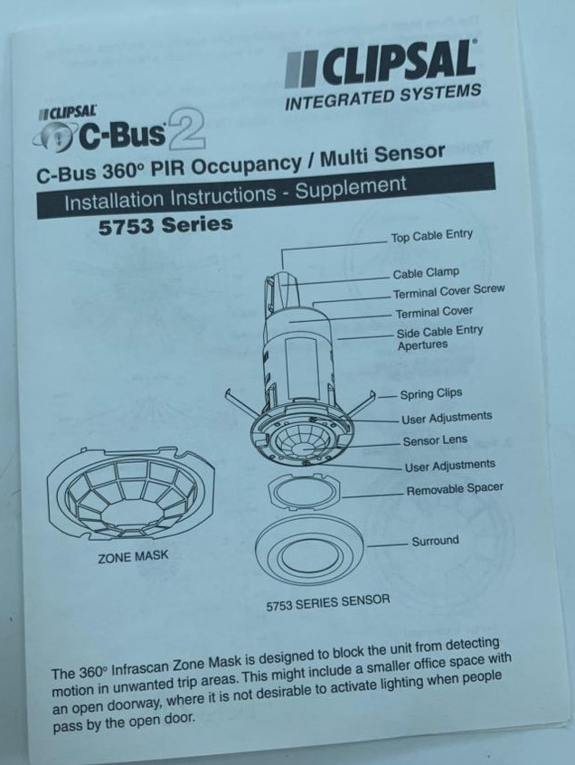 CLIPSAL PIR Occupancy Sensor 5753L