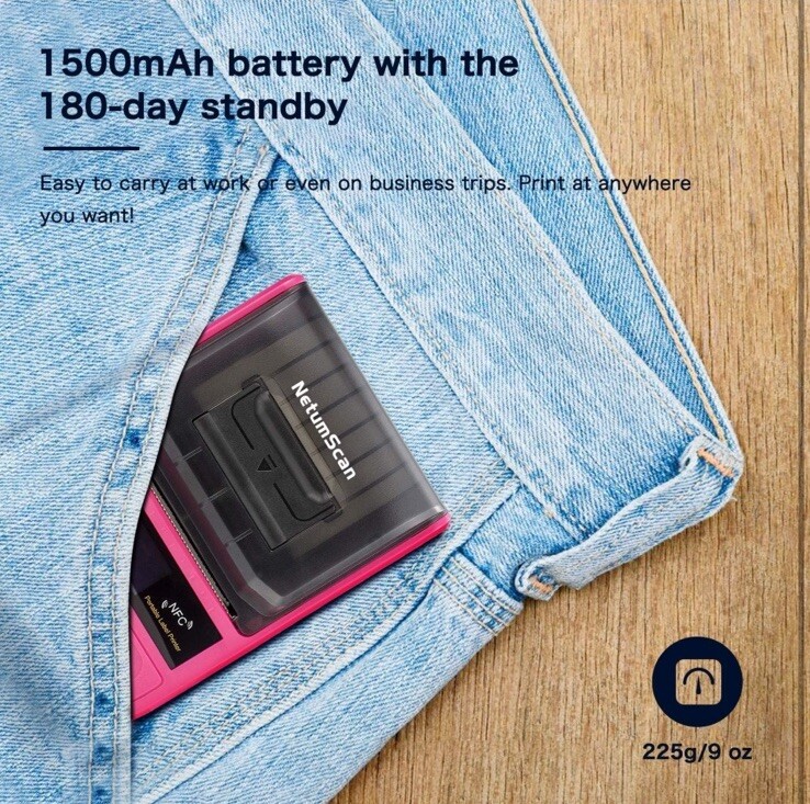 NetumScan Label Maker Bluetooth Thermal Label Printer Android & IOS NEW/OB