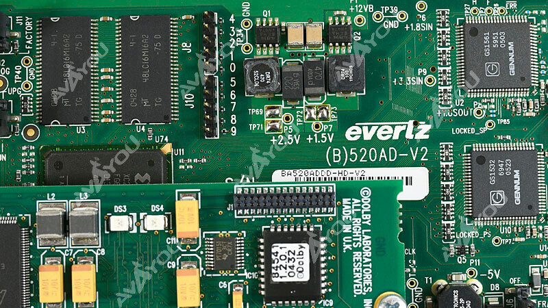 Evertz 520AD4-DD-HD HD-SDI Audio De-embedder & Dolby-E AC-3 Decoder