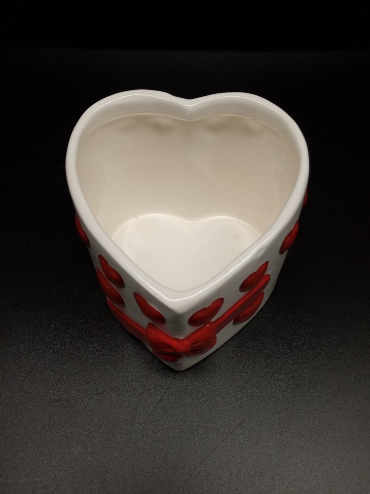 Heart Shaped Ceramic Valentine Candy Dish