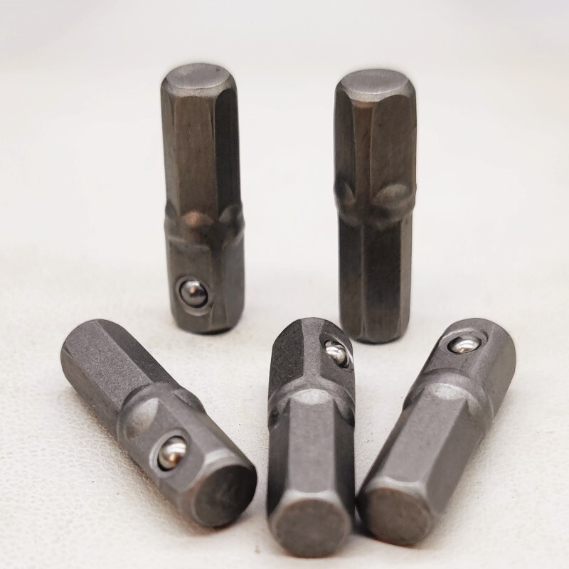 5 Pcs 1" Impact Driver/Drill 1/4" Hex Hexagon Shank to 1/4" Socket Adapter Set