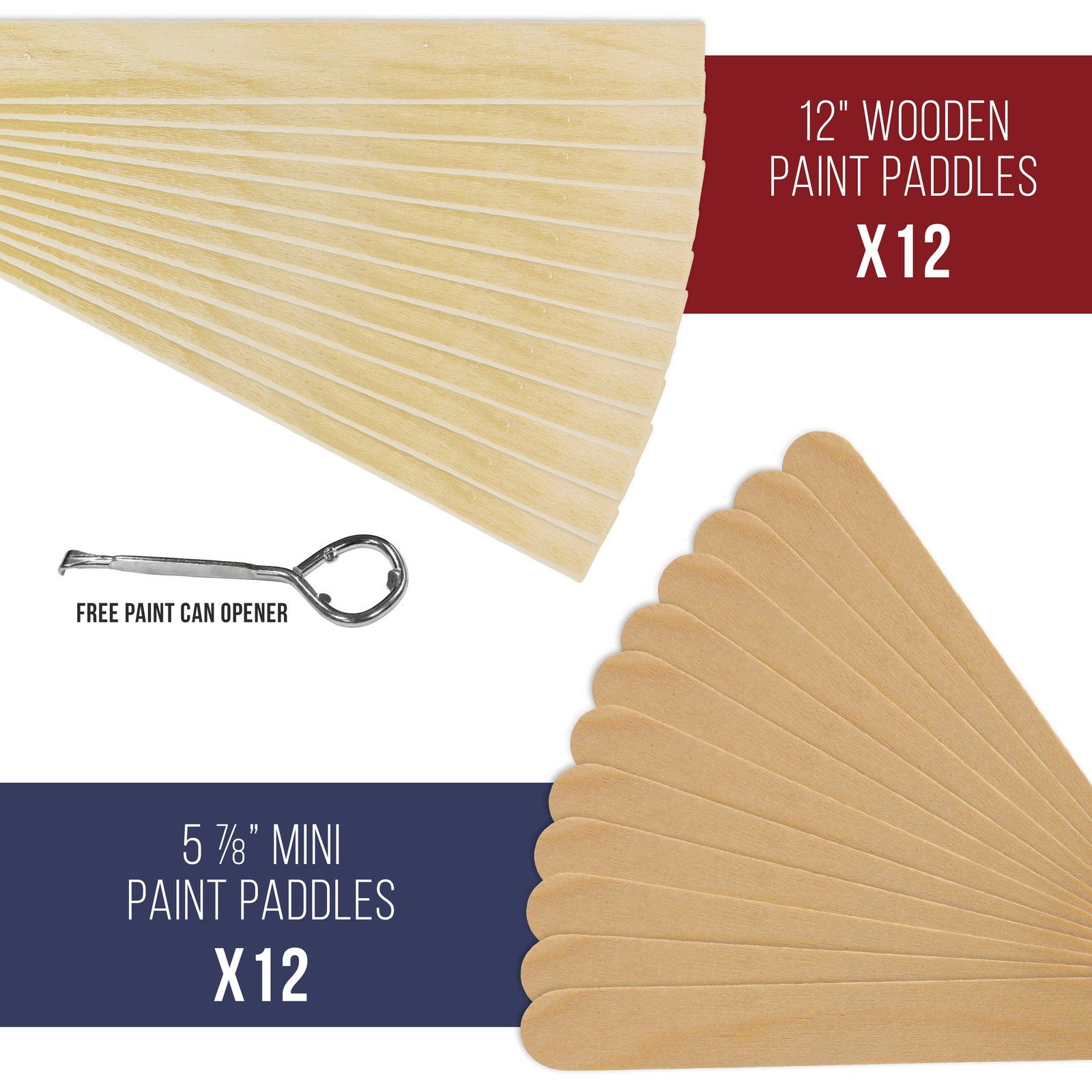 Paint Mixing Kit Mixing Cups, Lids, Sticks, Paddles, Strainers, Can Opener