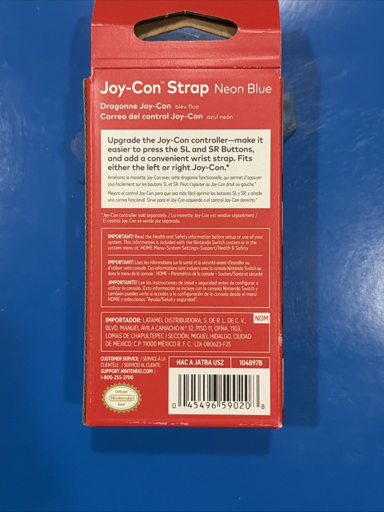 Nintendo Switch Joy-Con Strap - Neon Blue