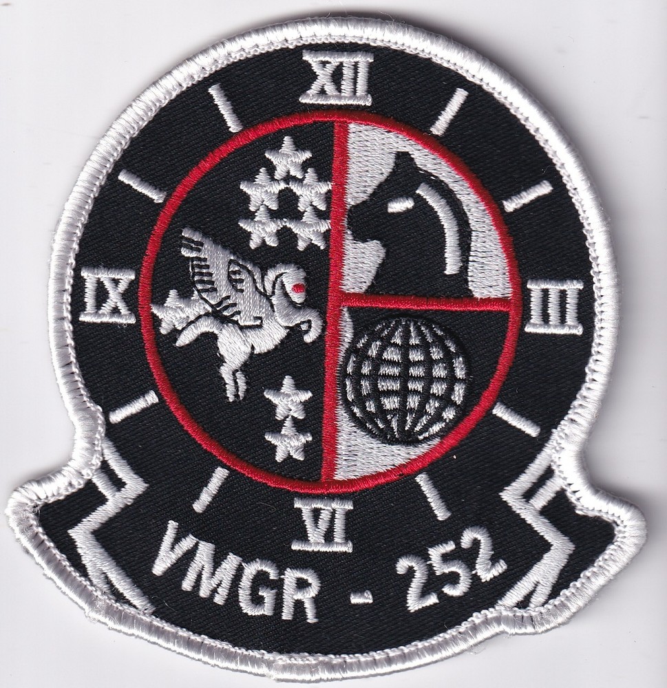 VMGR-252 C-130 unit US Marine Corps USMC aviation patch GWOT era color hook-loop
