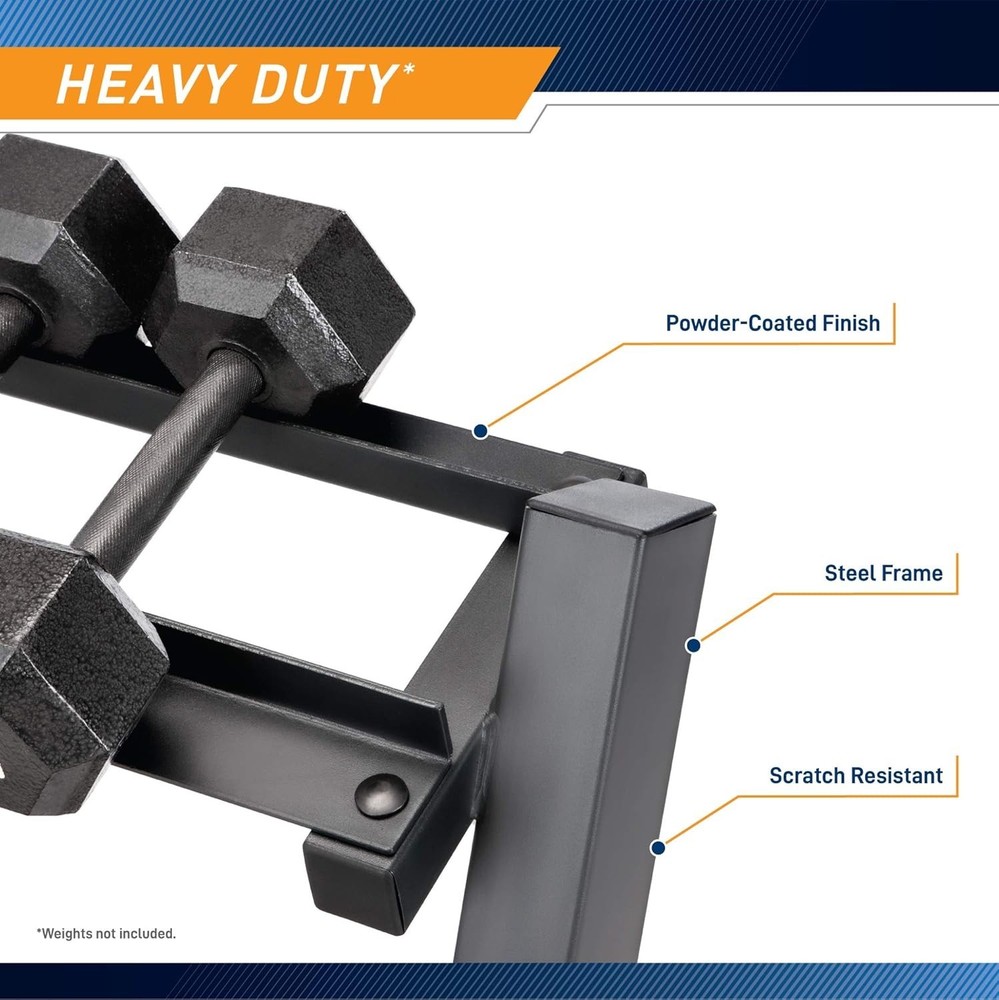 Space-Saving 3-Tier Weight Rack for Weights
