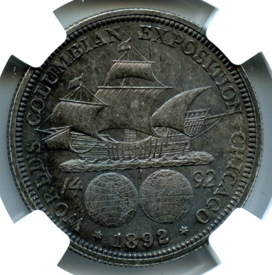 1892 Columbian Silver Commemorative, NGC MS64