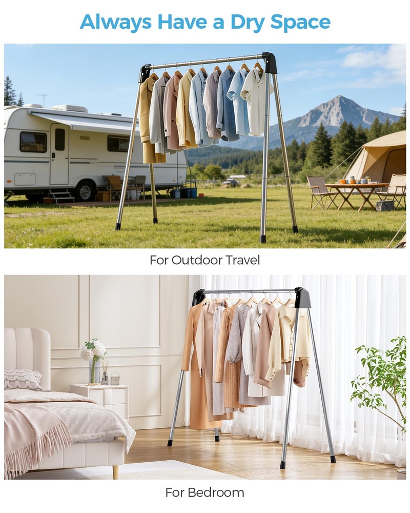 Clothes Drying Rack Foldable, Stainless Steel Laundry Drying Rack Collapsible...