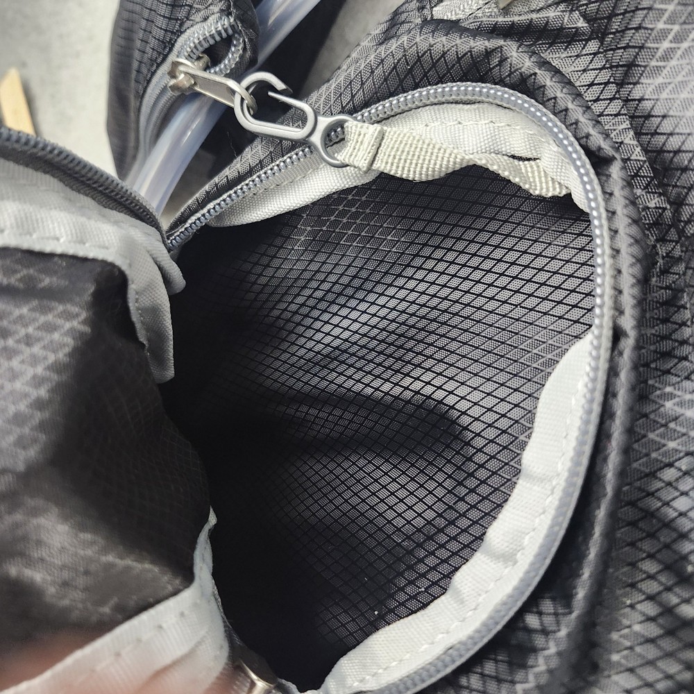 Ozark Trail Hydration Backpack 2L Bladder Black Gray Inner /Outer Pockets 9x16