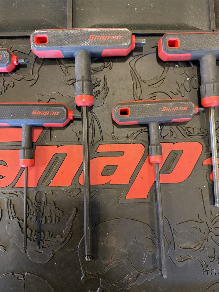 Snap On AWSG800A 8 PC (SAE) T-Handle/L-Shaped Hex Combo Soft Grip