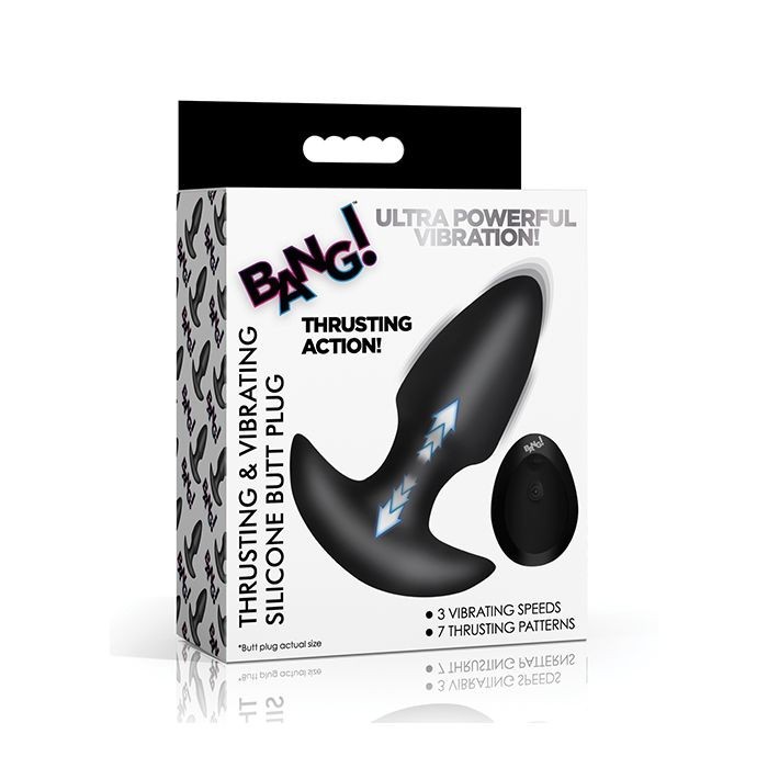 Bang! Thrusting & Vibrating Rechargeable Butt Plug