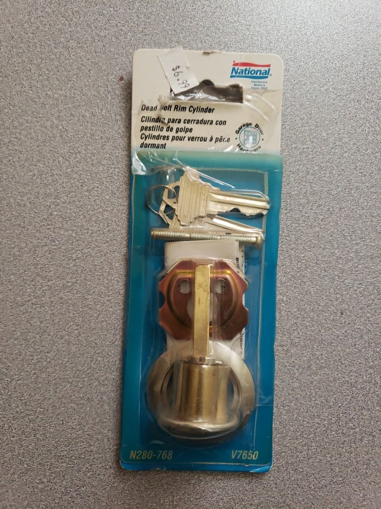 National Deadbolt Rim Cylinder N280-768    V7650