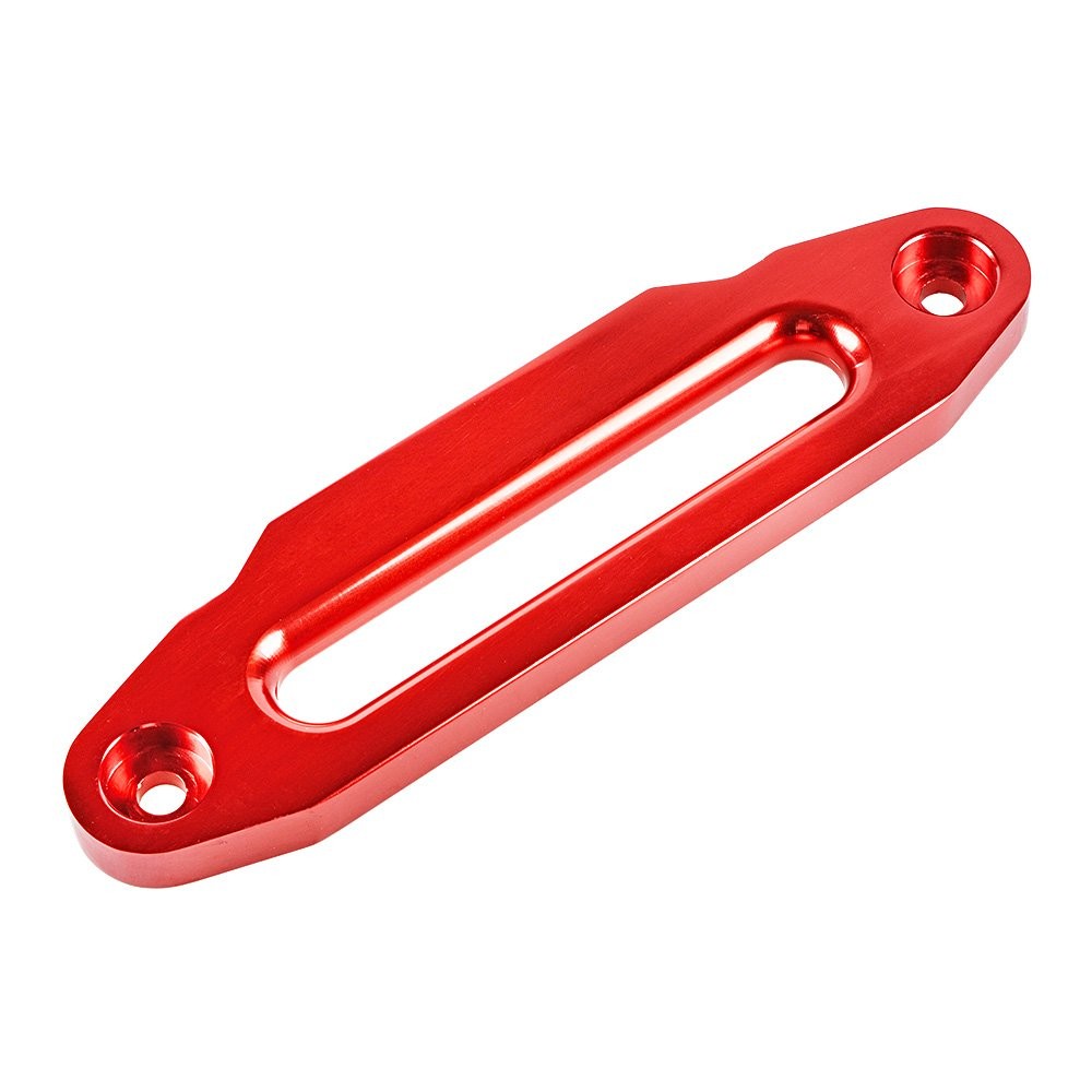 Red CNC 10" Aluminum Hawse Fairlead for Synthetic Winch Rope 8000LBS - 15000LBS