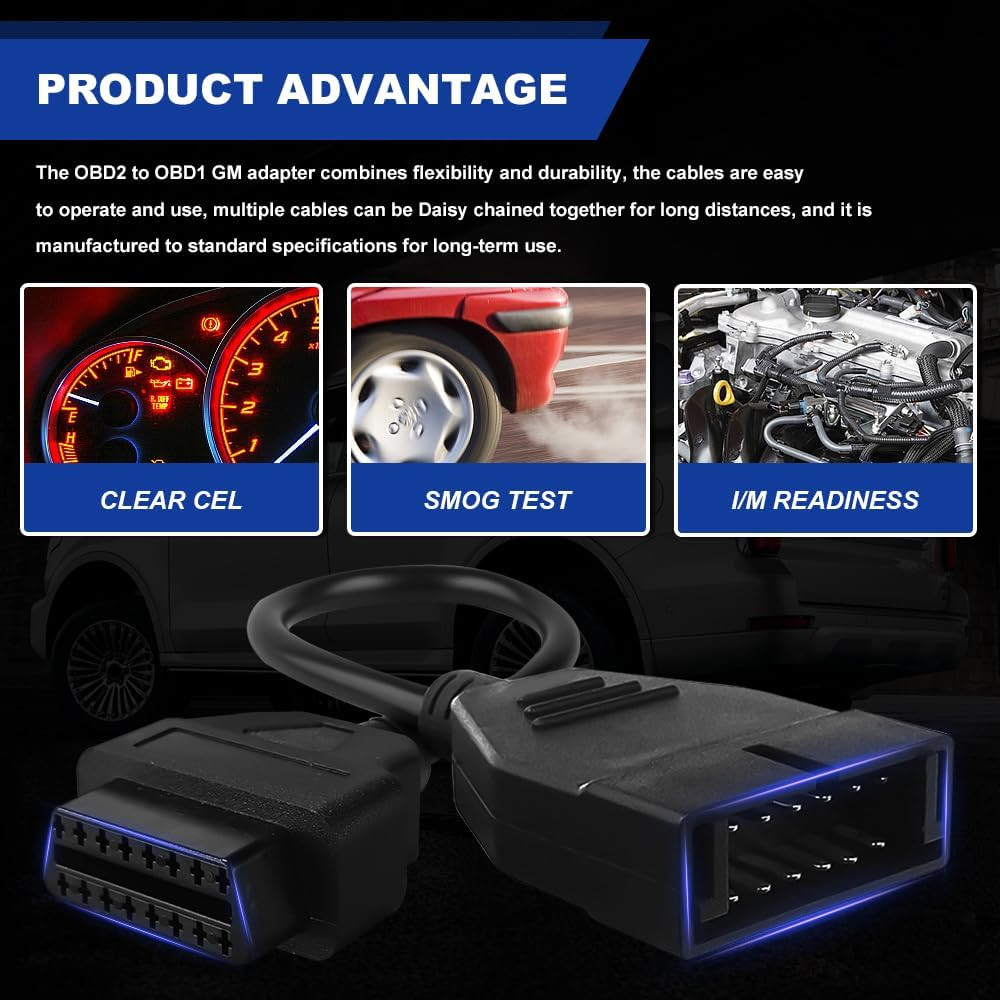 OBD1 Scanner, OBD Adapter, OBD 1 Scanner Cable Code Reader Diagnostic Tool, Univ