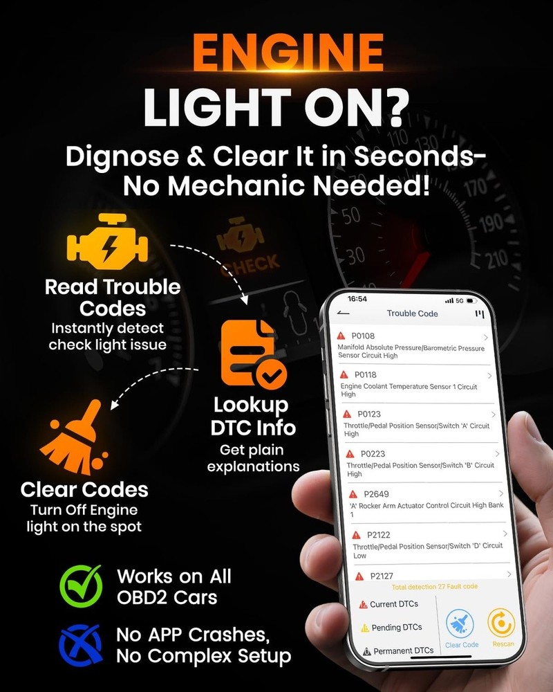 Bluetooth OBD2 Scanner ANCEL BD310 Car Diagnostic