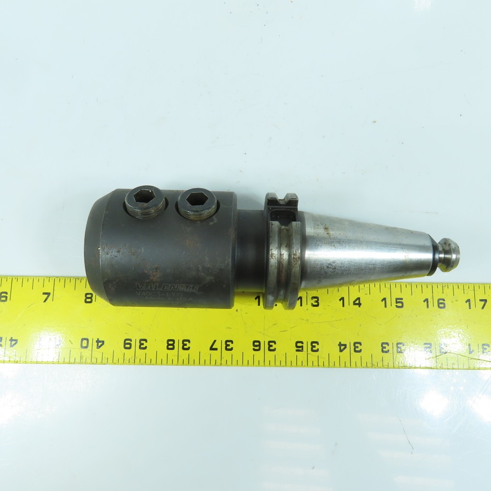 Valenite Cat 40 Solid End Mill Tool Holder 1" Bore 4-1/8" Projection