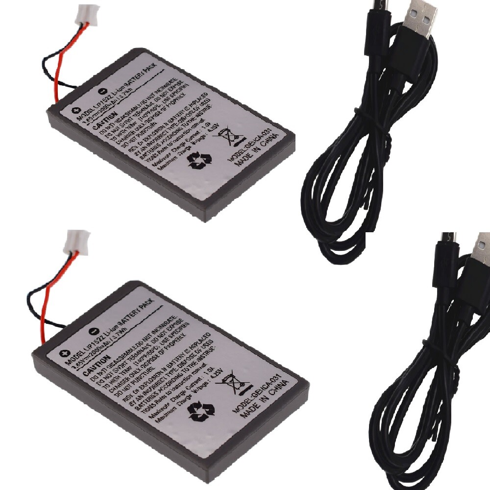 New Replacement battery For Sony PS4 Wireless Controller 2000mAh & USB Cable