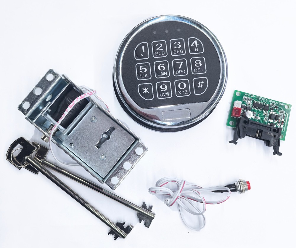 Gun Safe Lock Replacement Electronic Safe Lock & Solenoid Lock 2 Master Key