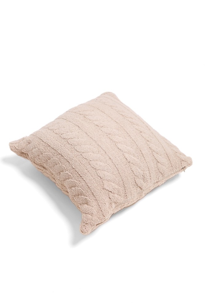 ComfyLuxe Solid Color Braided Cable Knit Cushion Cover