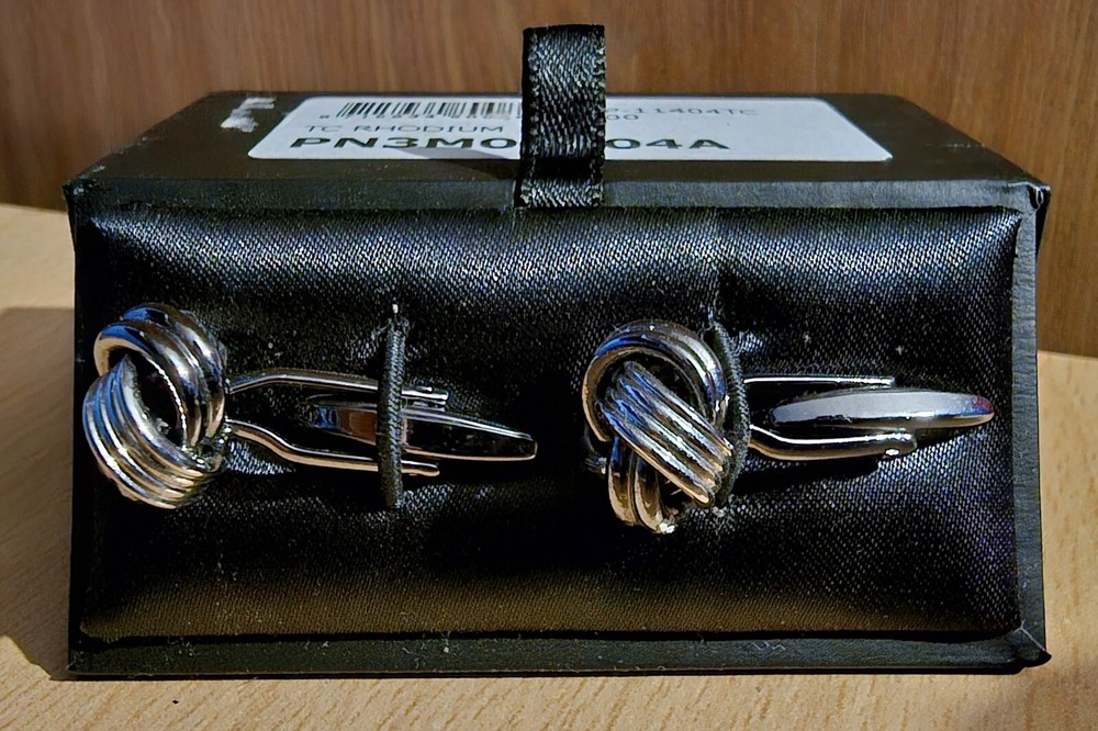Cufflinks Rhodium Plated vintage