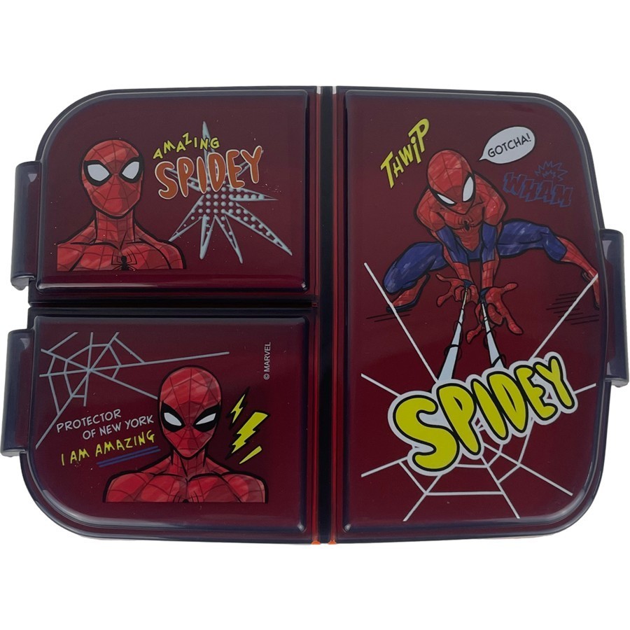 ~ Marvel Spider-Man Lunch Box ~ Spider-Man Multi Compartment Container ~