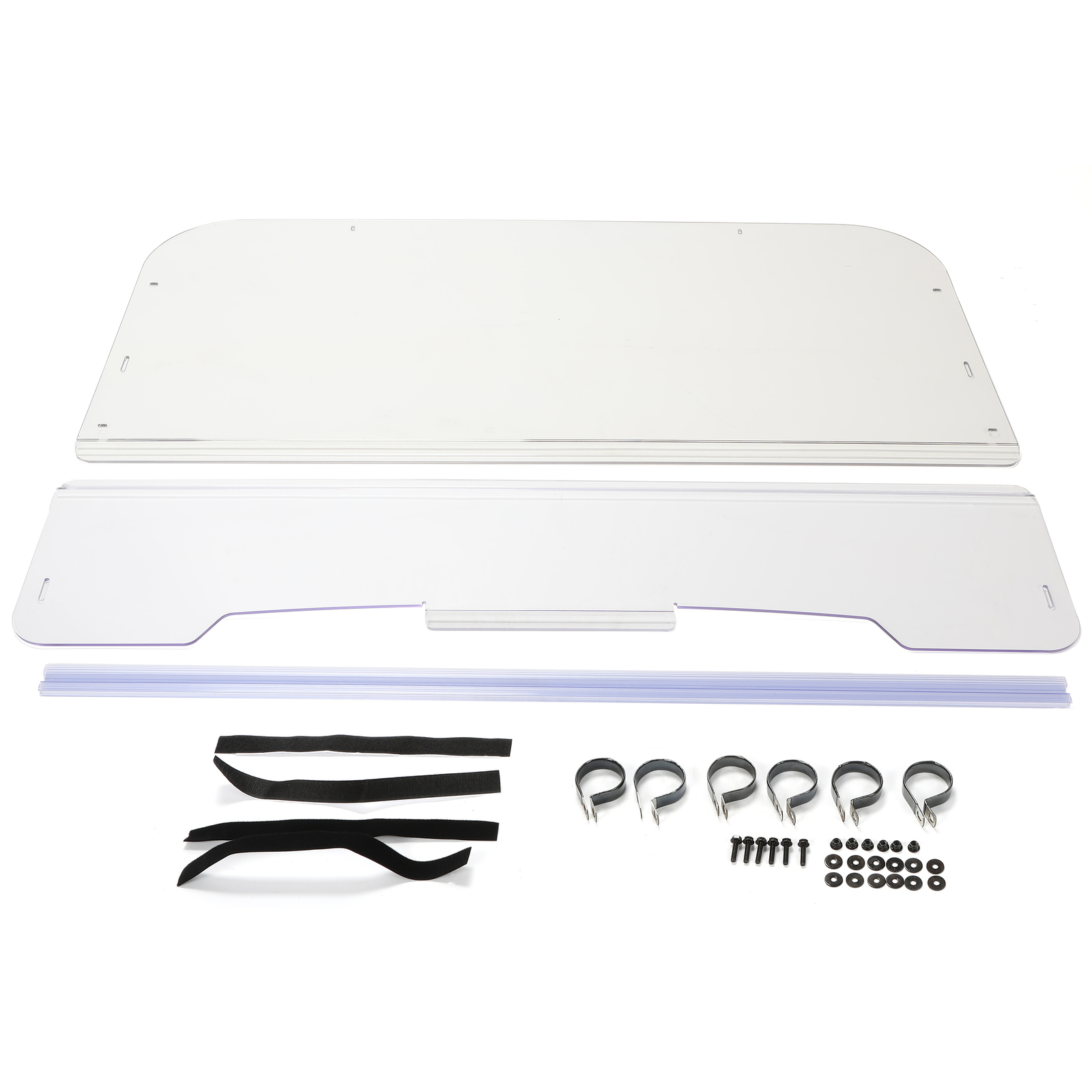 KOJEM For 2001-08 Kawasaki Mule 3000 & 3010 Front Folding Windshield 1/4 THICK