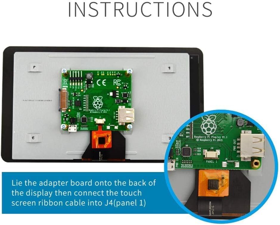 Raspberry Pi 7-Inch touch display screen for Raspberry Pi single board SC0880