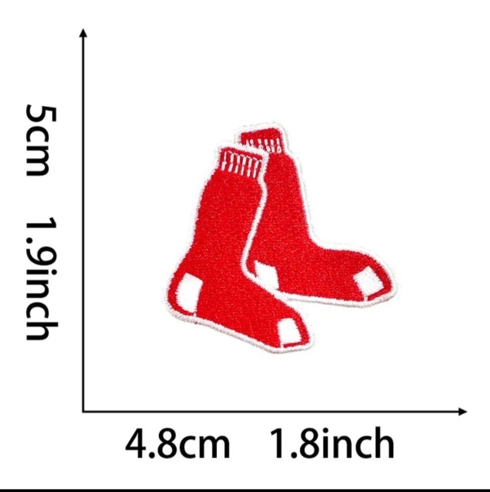 BOSTON RED SOX BASEBALL IRON ON PATCH