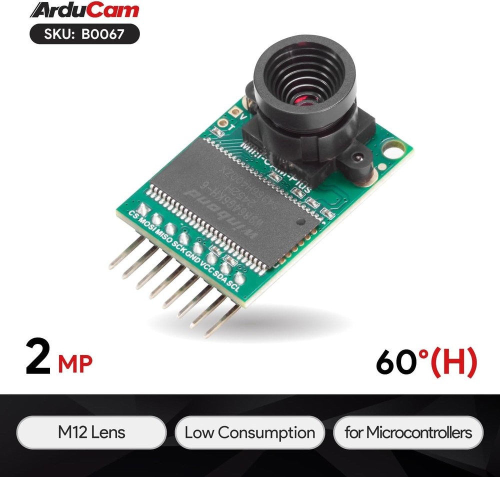 High-Quality 2MP Camera Module for Arduino, Raspberry Pi and Embedded Systems