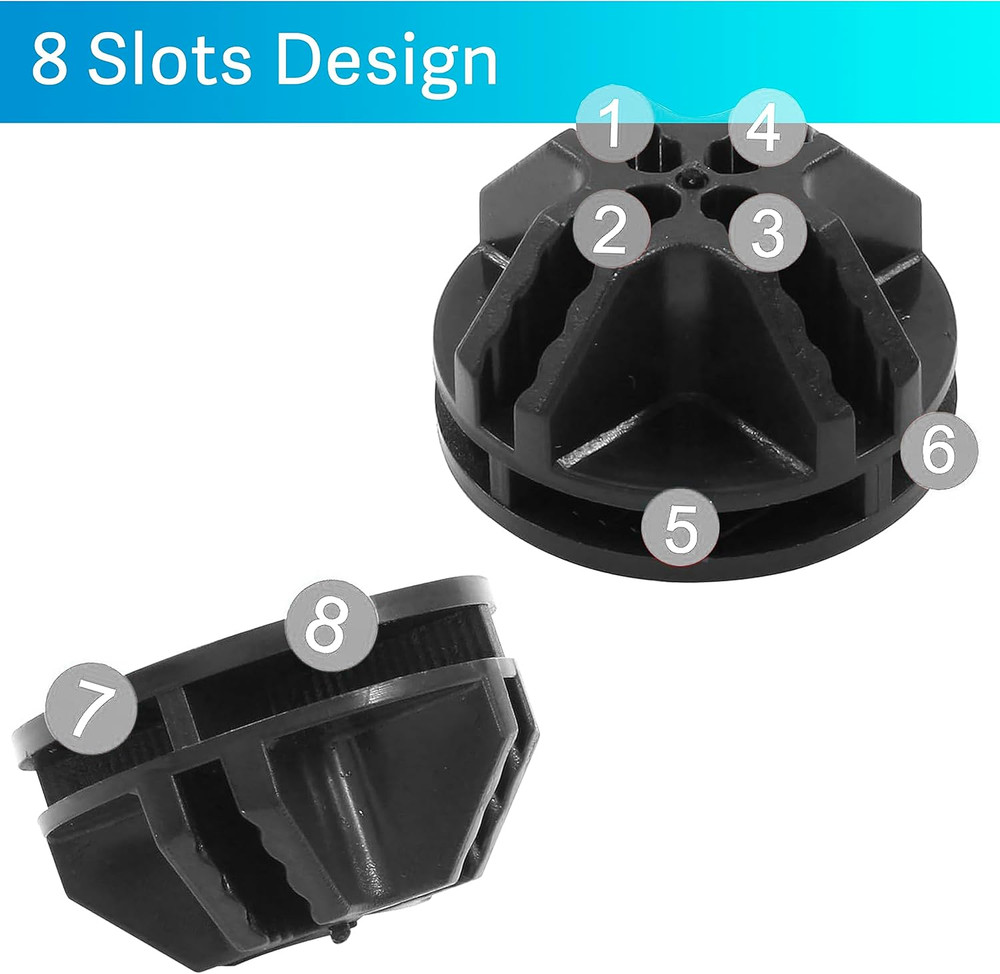 30 Pcs Wire Cube Connectors Plastic Corner Connectors For Diy Cube Storage Shelv