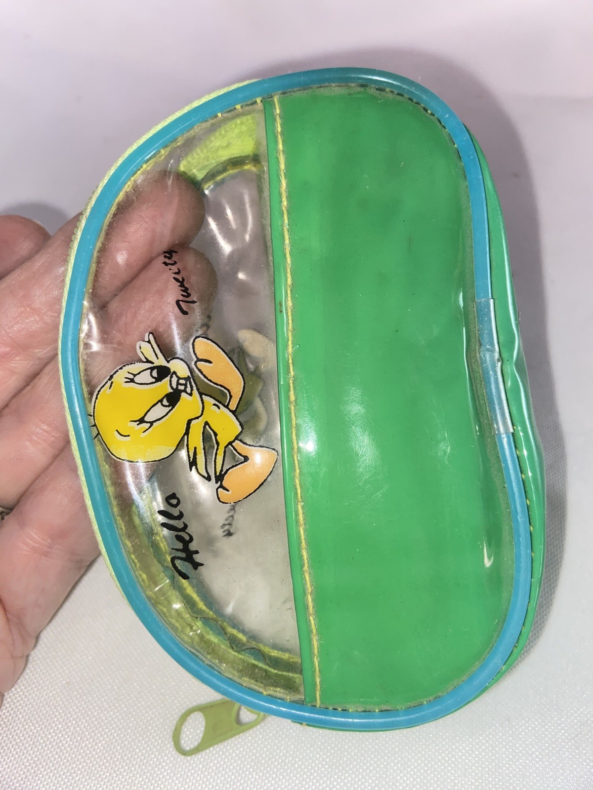 Vintage 1990’s Tweety Bird Plastic Zipper Coin Purse
