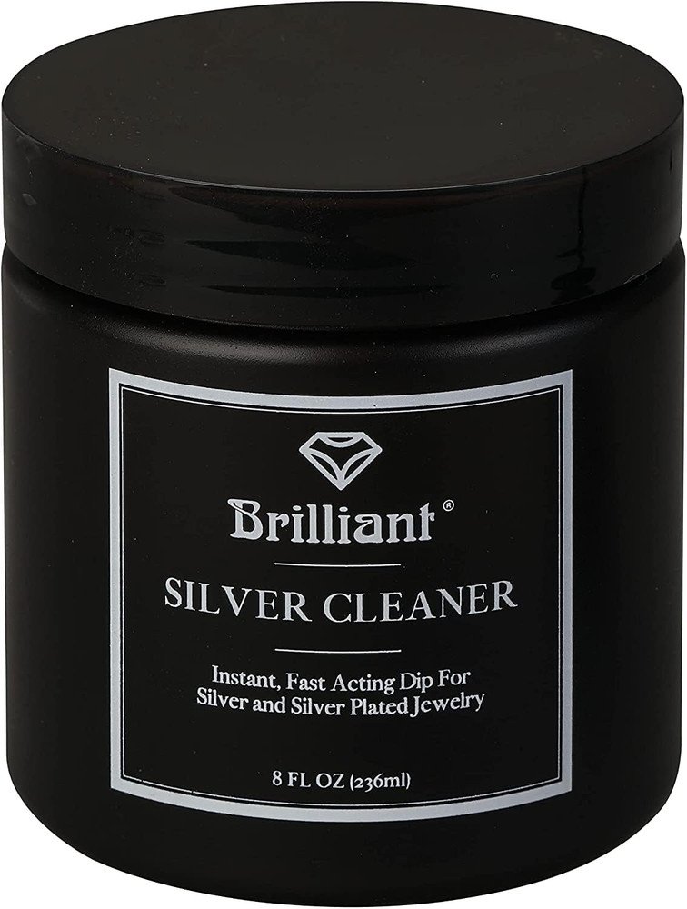 Brilliant Silver Dip Cleaner, Black 8 Oz