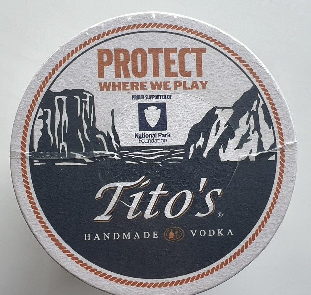 Tito's Handmade Vodka Coasters 125 Pieces Disposable
