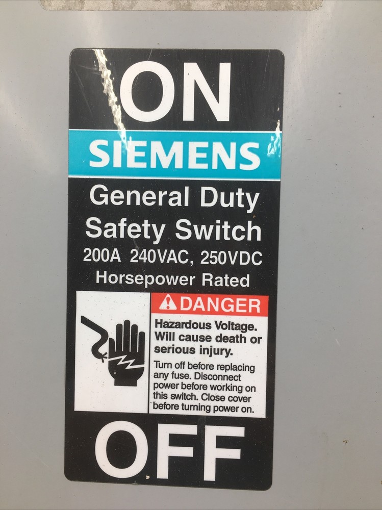 Siemens GF324N Safety Switch (Used)