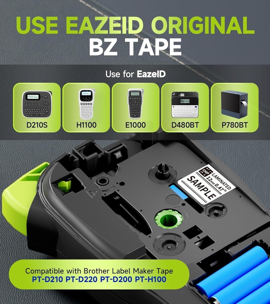 Industrial Label Maker Machine with Tape Waterproof, Portable Cable Label Maker