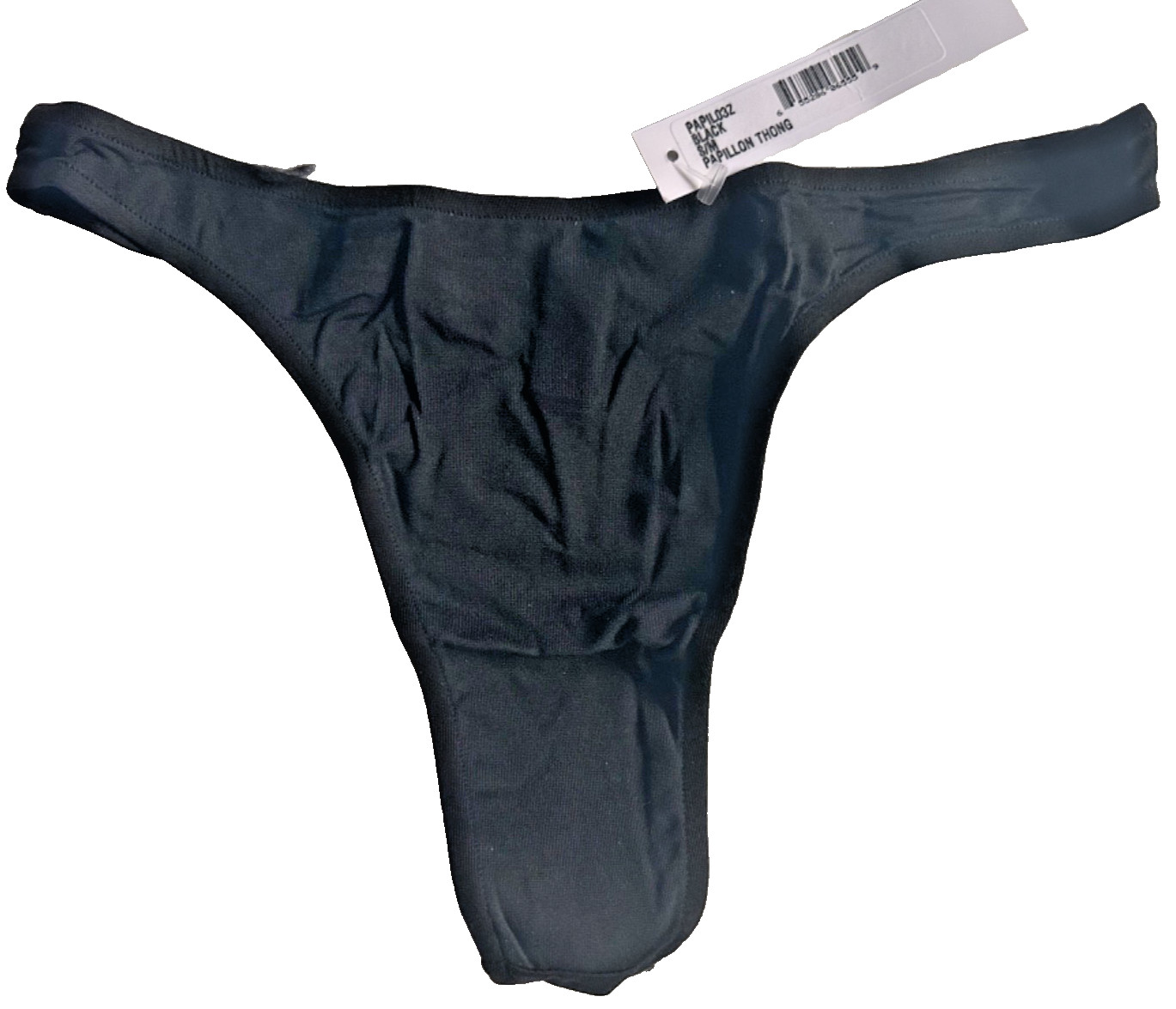 Cosabella Papillon Women's Microfiber Thong Black S/M Italian Discontinued NWT