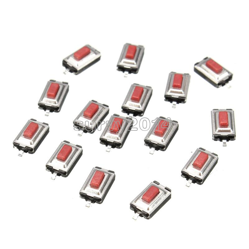 20pcs 3X6X2.5mm Tactile Push Button Switch Tact Switch Micro Switch 2 Pin SMD