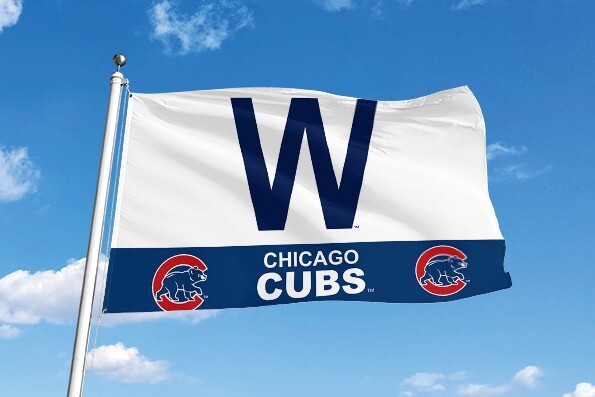 CHICAGO CUBS 3'X5' FLAG/BANNER **100% FULL COLOR ON BOTH SIDES OF THE FLAG**