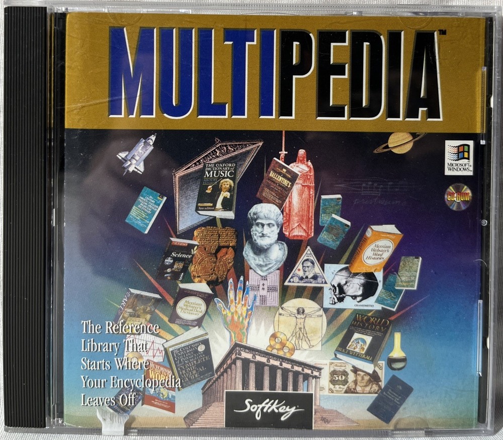 Multipedia (PC-CD, 1995) for Windows 3.1/95 *RARE*