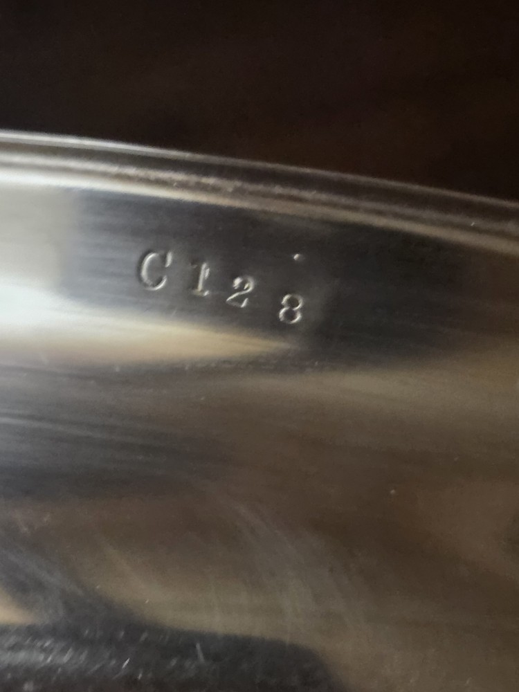 Vintage Nickel Silver Bread Tray