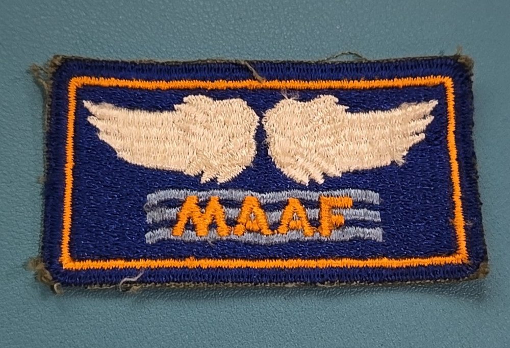 MAAF Mediterranean Allied Air Force Patch-Cut Edge USAF-Snow Back-WW-II*